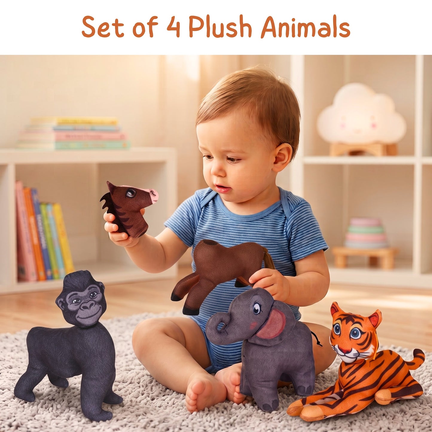 Magnetic animal puzzle play