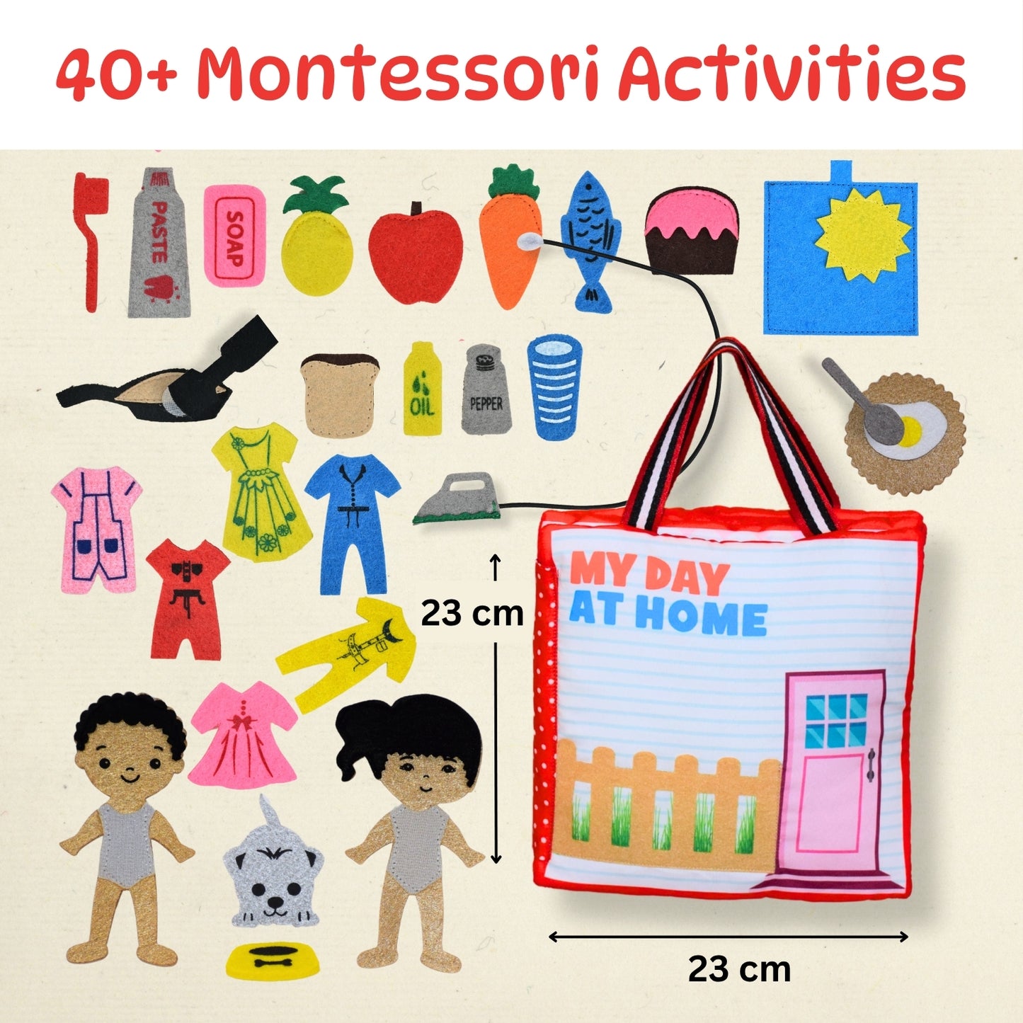 Discovering Friendship: My Day at Home - Montessori Quiet Book for Boys and Girls