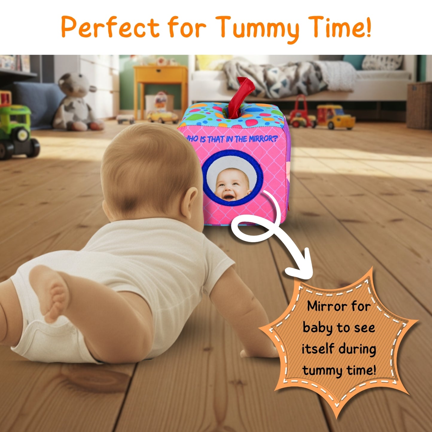 Montessori Activity Cube for Infants and Toddlers