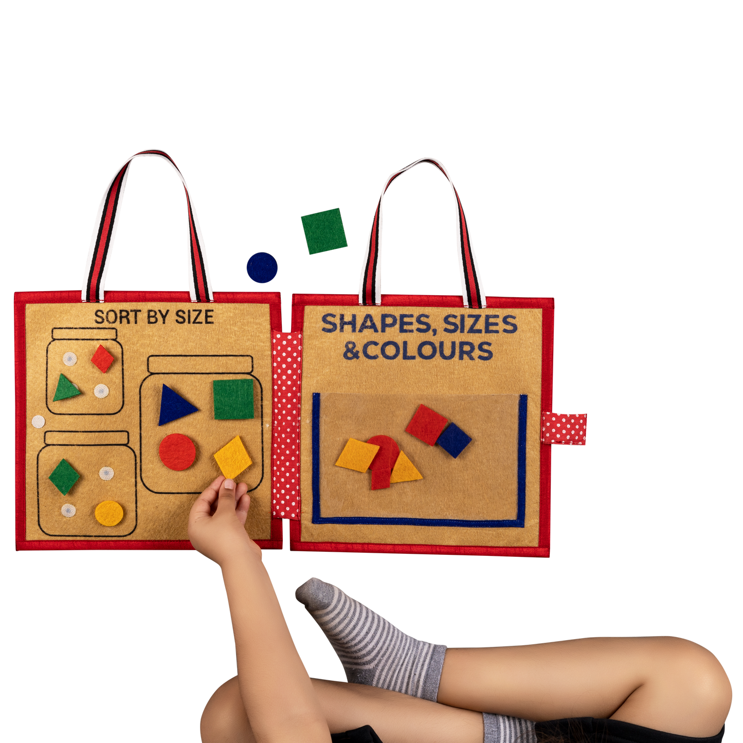 Shapes, Sizes and Colours: Montessori Busy Book for Pre-school Learning