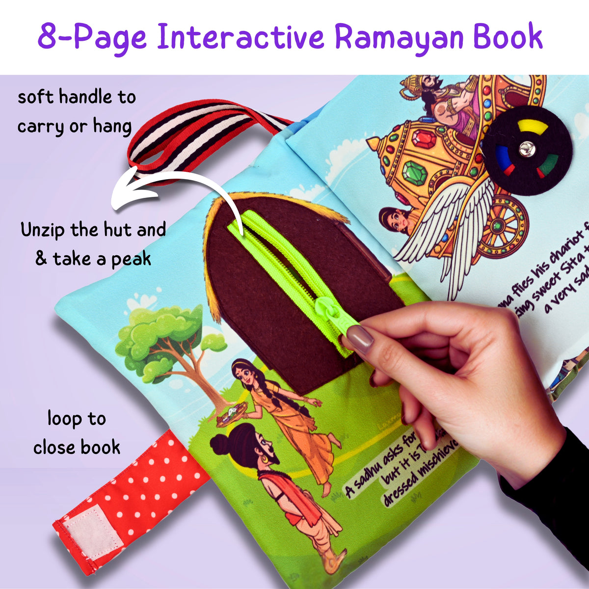 My First Mythology Cloth Books - Set of 3 (Krishna, Ramayan & Ganesha)