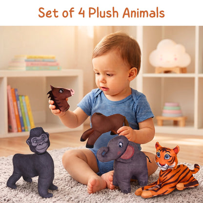Magnetic animal puzzle play