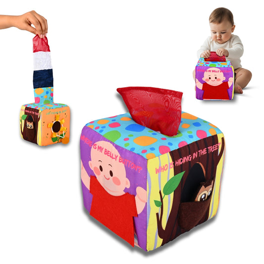 Montessori Activity Cube for Infants and Toddlers