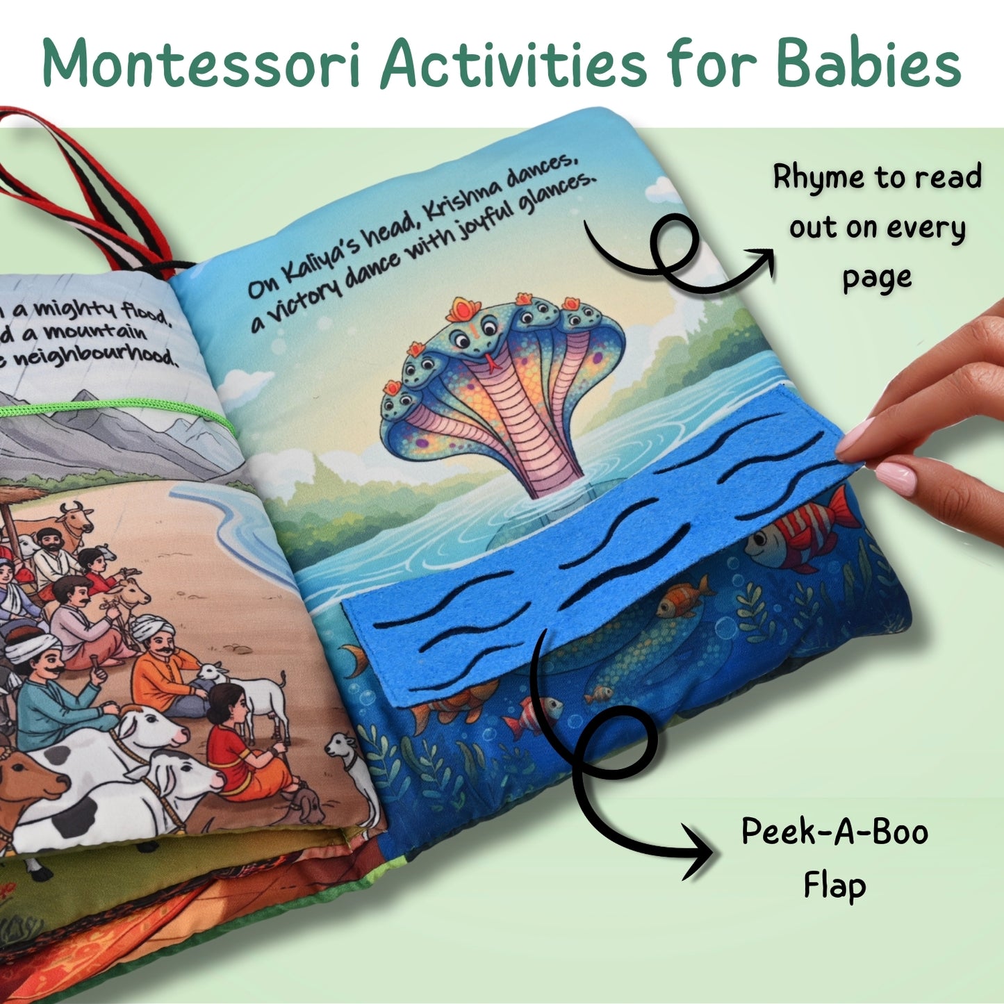 Baby Krishna - Sensory Quiet Book for Babies