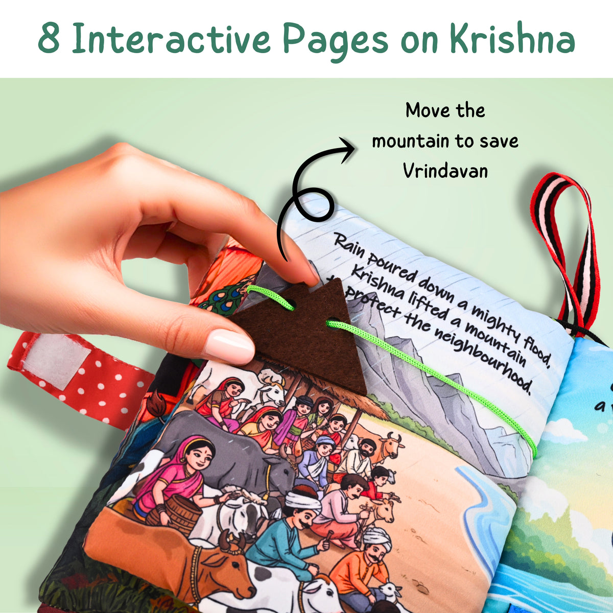 My First Mythology Cloth Books - Set of 3 (Krishna, Ramayan & Ganesha)