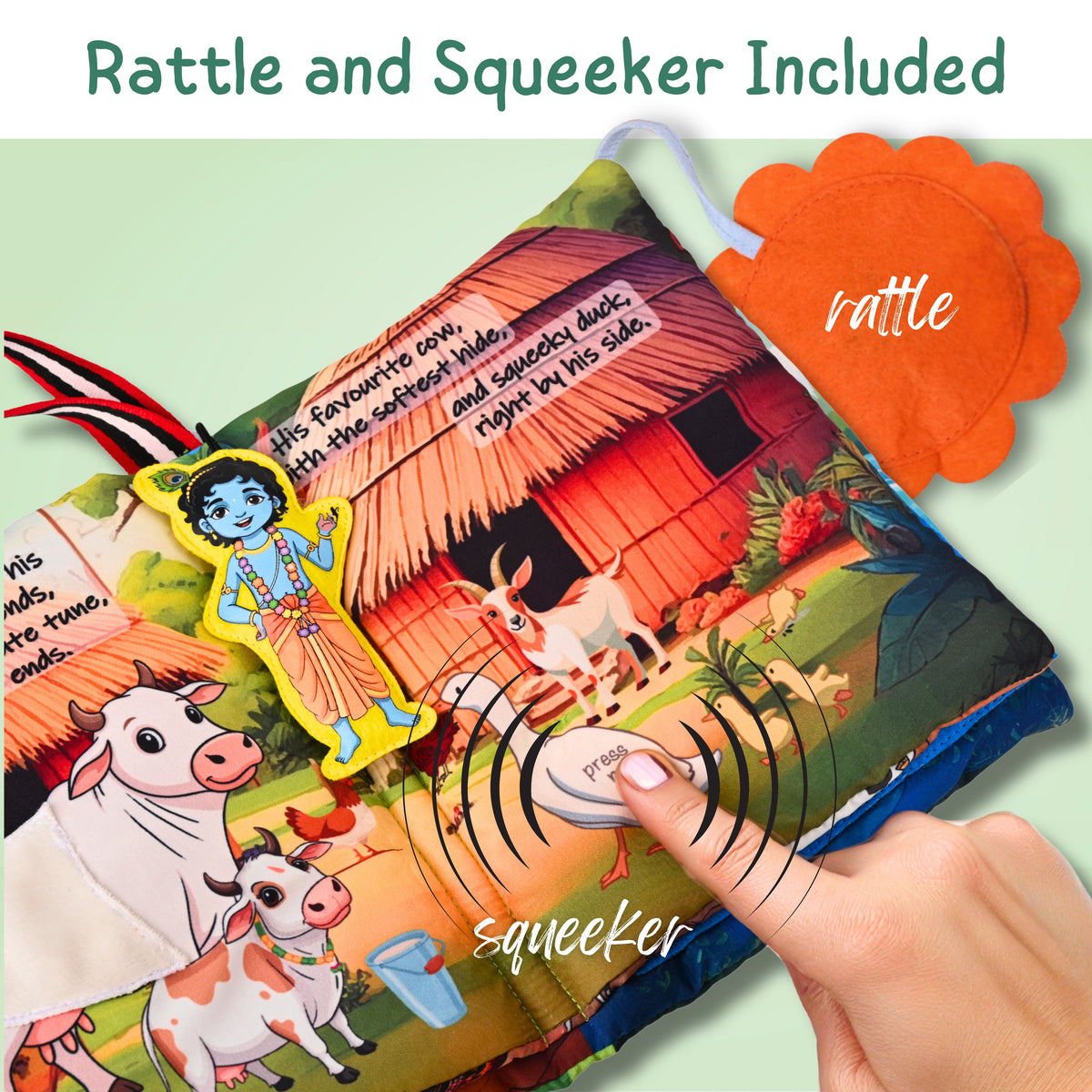 My First Mythology Cloth Books - Set of 3 (Krishna, Ramayan & Ganesha)