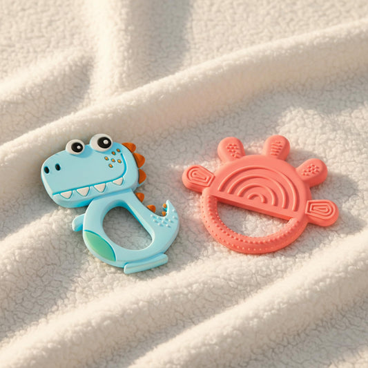 Set of Soft Silicone Teethers for Babies