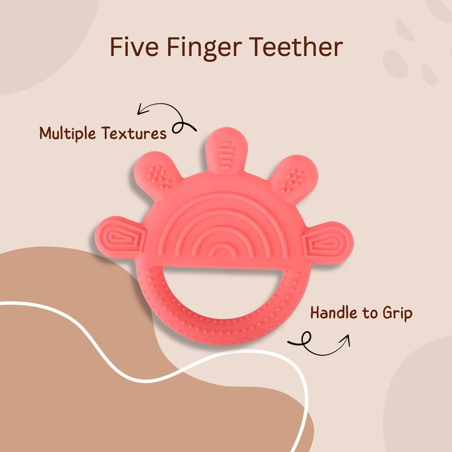 Set of Soft Silicone Teethers for Babies