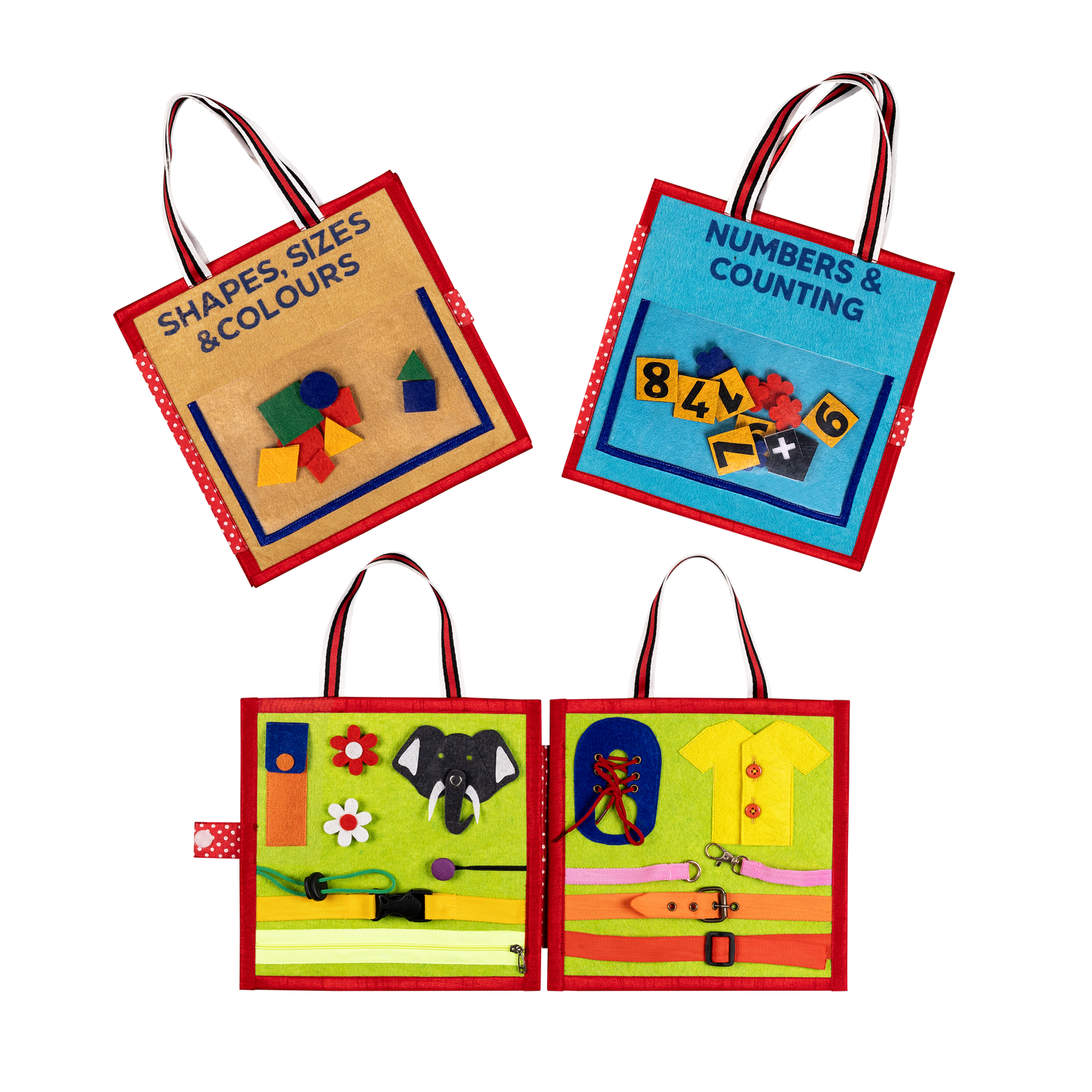 My First Montessori Busy Books - Early Learning Explorer Set for Pre-school Learning
