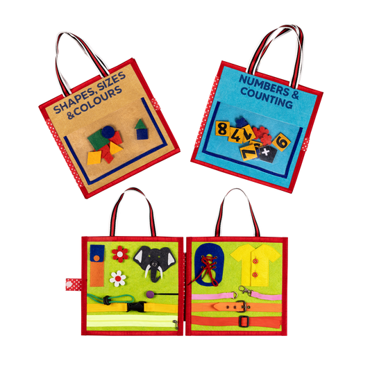 My First Montessori Busy Books - Early Learning Explorer Set for Pre-school Learning