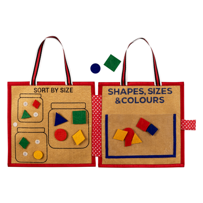 Shapes, Sizes and Colours: Montessori Busy Book for Pre-school Learning