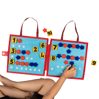 Numbers and Counting: Montessori Busy Book for Preschool Learning