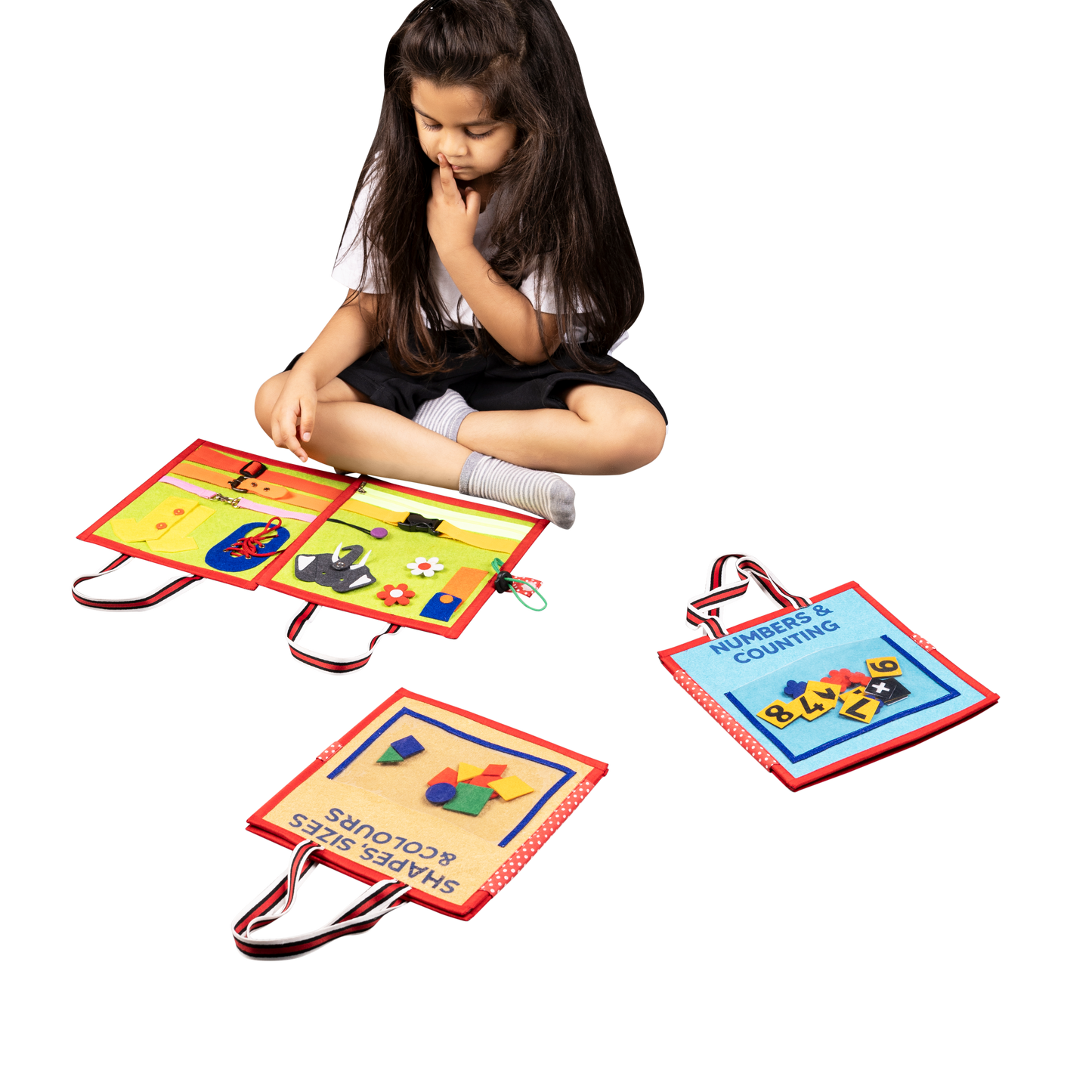 My First Montessori Busy Books - Early Learning Explorer Set for Pre-school Learning