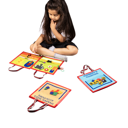 My First Montessori Busy Books - Early Learning Explorer Set for Pre-school Learning