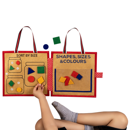 Shapes, Sizes and Colours: Montessori Busy Book for Pre-school Learning